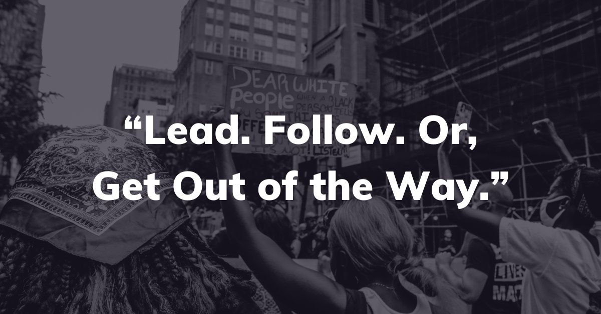 “lead Follow Or Get Out Of The Way ” Equity In The Center